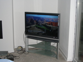 The TV, with some random GT4 on it